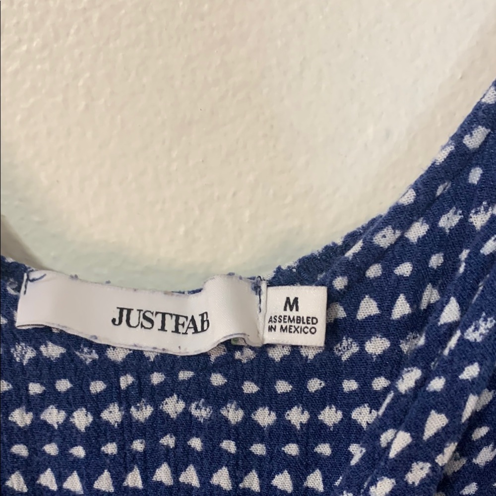 Blue Patterned Jumpsuit - Picture 2 of 4